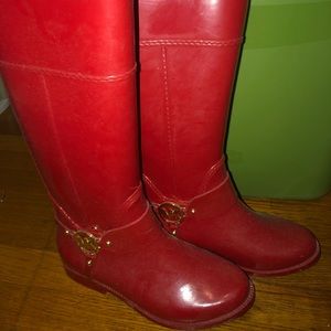 Michael Kors Red Rainboots